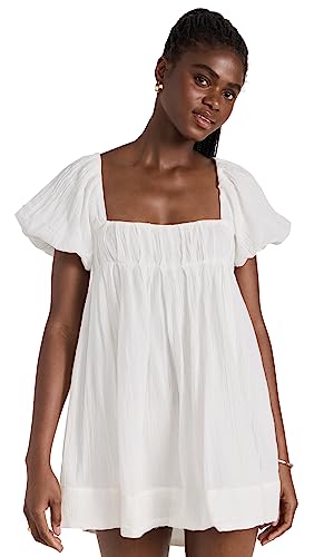 Free People Women's Marina Mini Dress, Ivory, White, M at Amazon